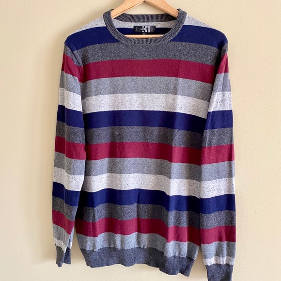 Simons Striped Crew Neck Sweater - Picture 2 of 3